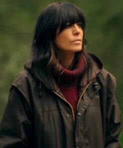 Claudia Winkleman Tv Series The Traitors Black Hooded Jacket