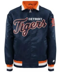 Detroit Tigers Mens Blue Varsity Jacket