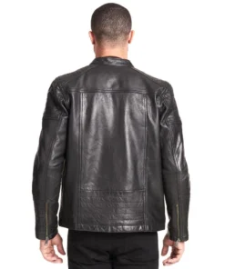 Mens Black Moto Leather Jacket