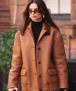 Emily Ratajkowski Leather Jacket 2024