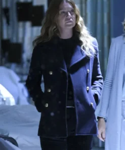 Grey’s Anatomy Dr. Meredith Grey Black Peacoat 2024