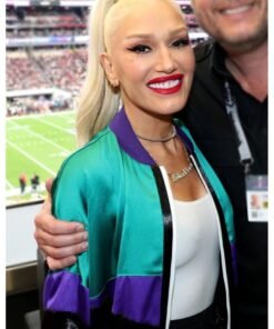 Gwen Stefani Dsquared2 Colourblock Bomber Jacket 2024