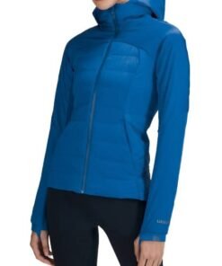 Product Specification: Material: Parachute Inner: Viscose lining Collar: Erect Style Front: Zipper Closure Color: Blue