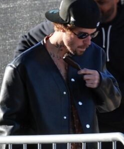 Justin Bieber Super Bowl LVIII Leather Jacket 2024