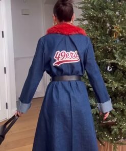 Kristin Juszczyk 49ers Denim Coat 2024