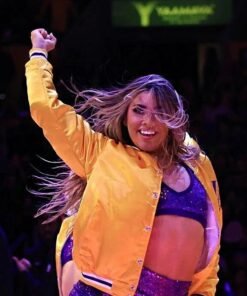 Women’s Lakers Yellow Varsity Jacket