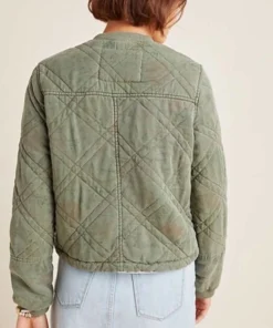 Behind Her Eyes Louise Quilted Bomber Jacket