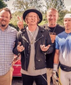 Luokkakokous 3 Black Leather Jacket