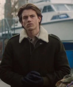 Nancy Drew S04 Alex Saxon Green Shearling Collar Jacket