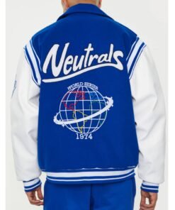 Ntrls Blue And White Varsity Jacket 2024