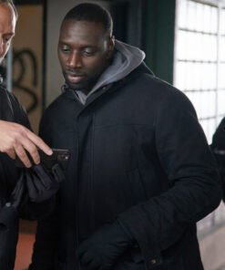 Omar Sy Lupin S01 Black Coat