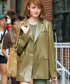 Renate Reinsve A Different Man 2024 Leather Blazer