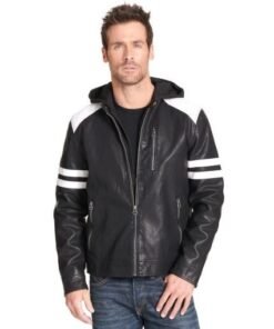 Mens Leather Moto Jacket for Sale