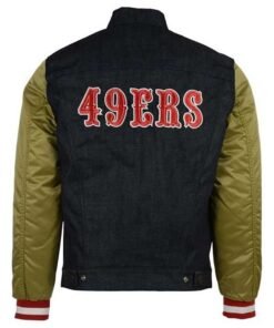 San Fransisco 49ers Denim Varsity Jacket 2024
