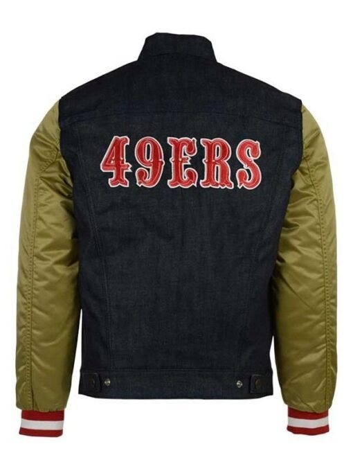 San Fransisco 49ers Denim Varsity Jacket 2024