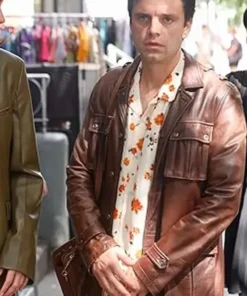 Sebastian Stan A Different Man Brown Jacket