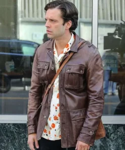 Sebastian Stan A Different Man Leather Jacket