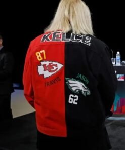 Super Bowl 2023 Kelce Mom Donna Eagles And Chiefs Jacket