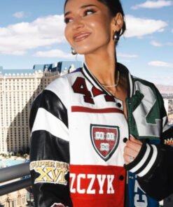 Super Bowl LVIII Kristin Juszczyk 49ers Bomber Jacket 2024