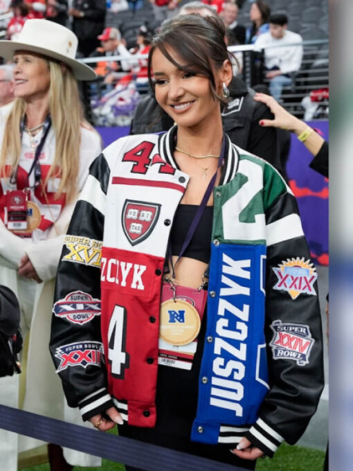Super Bowl LVIII Kristin Juszczyk 49ers Bomber Jacket