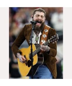 Super Bowl Lviii Post Malone Brown Blazer
