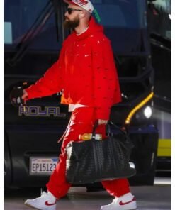 Travis Kelce Super Bowl Lviii Red Hoodie
