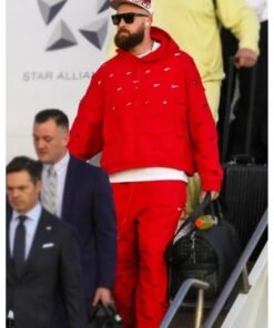 Travis Kelce Super Bowl Lviii Red Hoodie