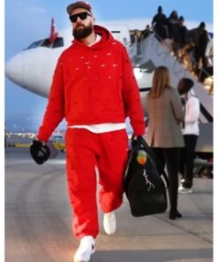 Travis Kelce Super Bowl Lviii Red Hoodie