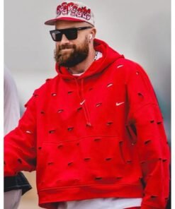 Travis Kelce Super Bowl Lviii Red Hoodie