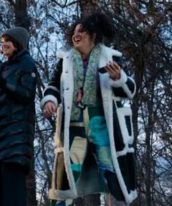 The Girls On The Bus 2024 Natasha Behnam Leather Coat