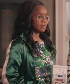 Black-ish Diane Johnson Satin Track Jacket