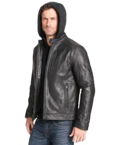 Mens Thinsulate Cycle Leather Jacket