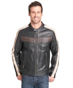 Mens Vintage Stripe Detail Buckled Waist Jacket