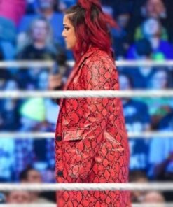 WWE Smackdown Bayley Red Leather Coat
