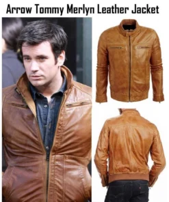 Tommy Merlyn Arrow Brown Leather Jacket