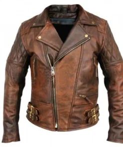 Quilted Motorcycle Rustic Vintage Jacket