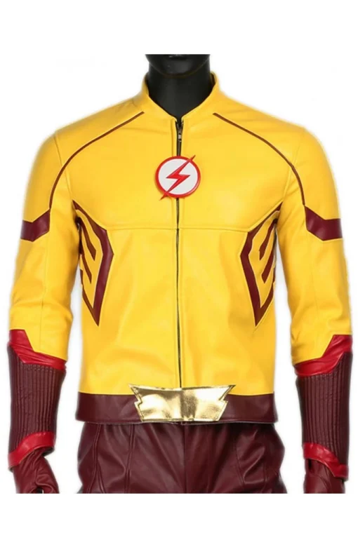 The Flash Kid Flash Leather Jacket