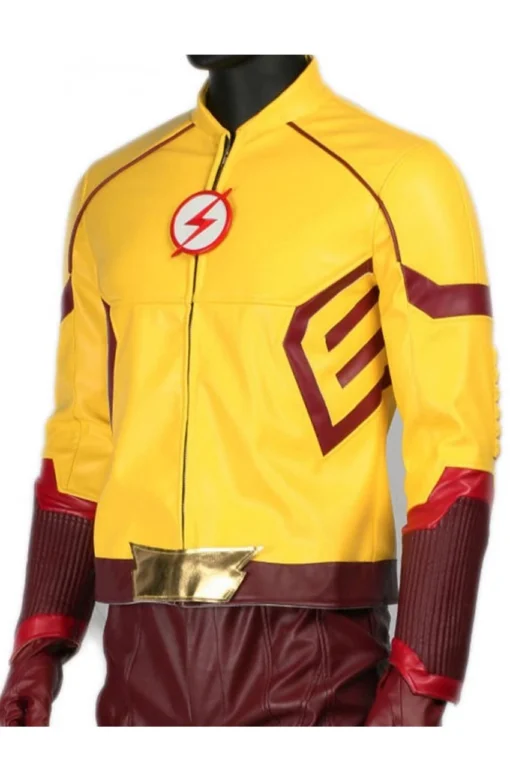 The Flash Kid Flash Leather Jacket