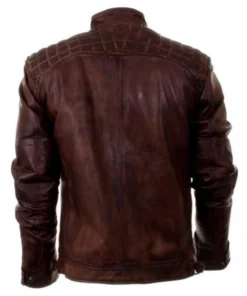 Oliver Queen Distressed Brown Leather Jacket