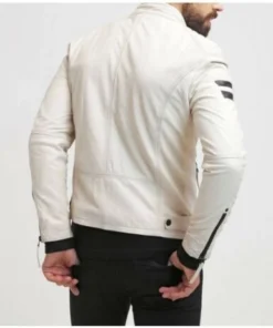Men Genuine Lambskin Leather Motorcycle Jacket