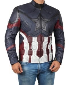Captain America Ultimate Alliance 3 Leather Jacket