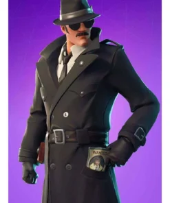 Noir Skin Fortnite Wool Coat