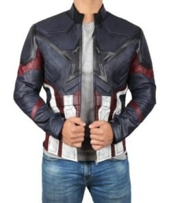 Captain America Ultimate Alliance 3 Leather Jacket