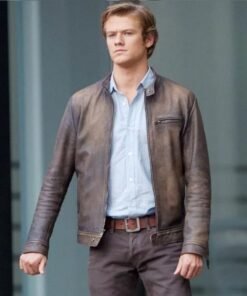 Angus MacGyver Distressed Leather Jacket