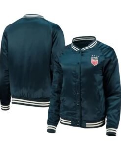 5th & Ocean By New Era Satin Blue Jacket