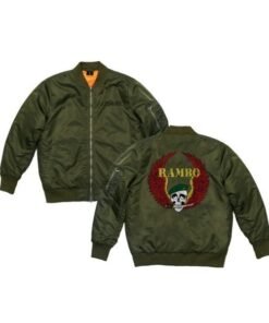 Rambo Cast & Crew Bomber Satin Jacket