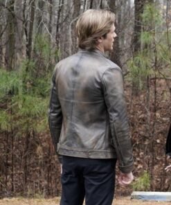 Angus MacGyver Distressed Leather Jacket