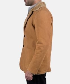 Mens Beige Fur Coat