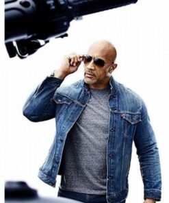 Fast And Furious Luke Hobbs Denim Jacket