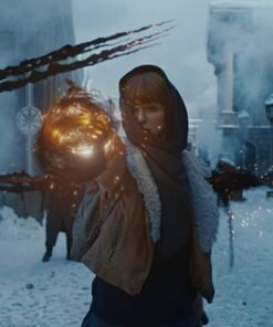 Abigail Foster Shearling Brown Leather Jacket